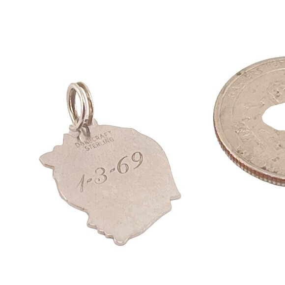 Vintage Dancraft Sterling Silver Custom Laurie 1969 Engraved Pendant - Picture 5 of 6